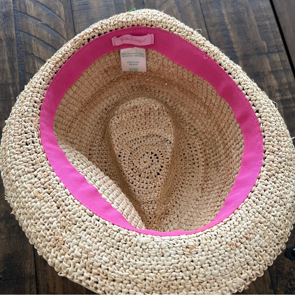 Lilly Pulitzer Gypsea Girl Poolside Hat Natural Tan - Picture 7 of 8